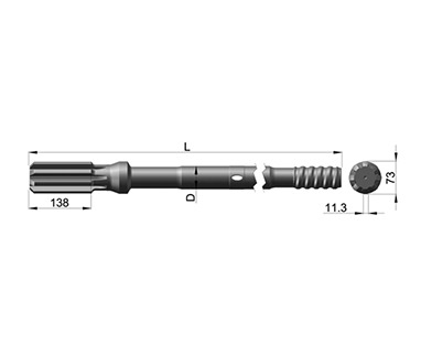 HC 200 - C51, L = 840mm, D = 50,9mm